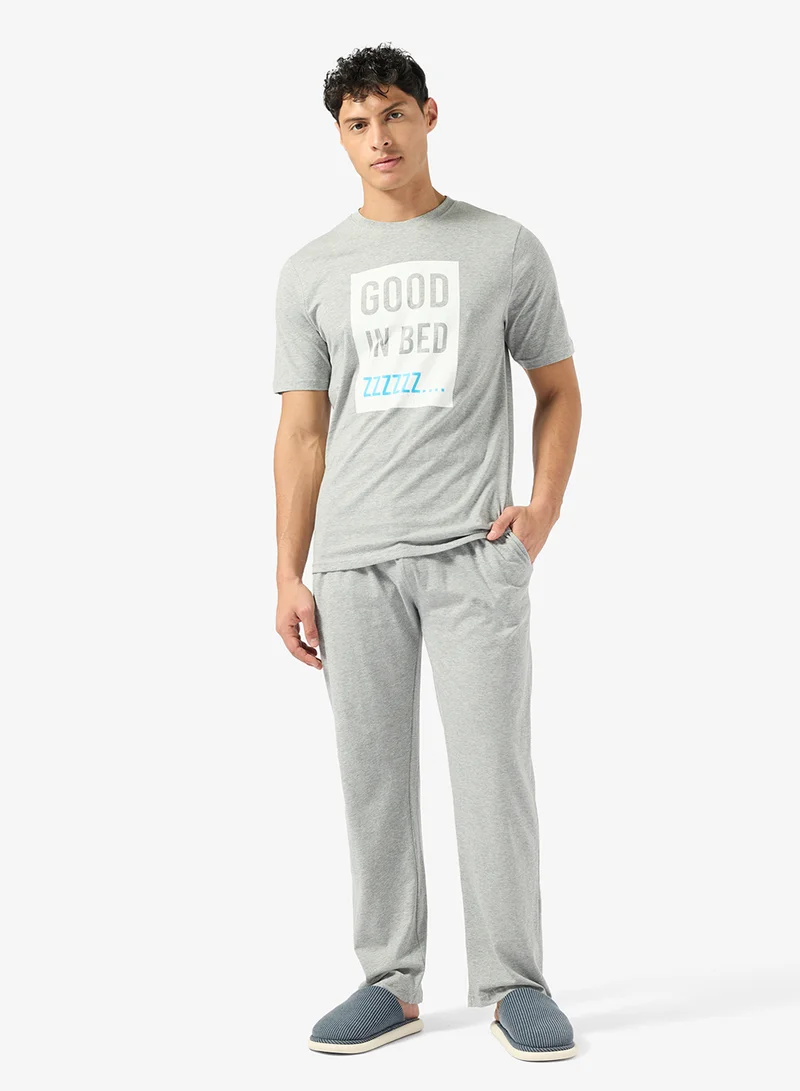 Seventy Five  Regular fit tee and Pant set for Men | Best Price UAE